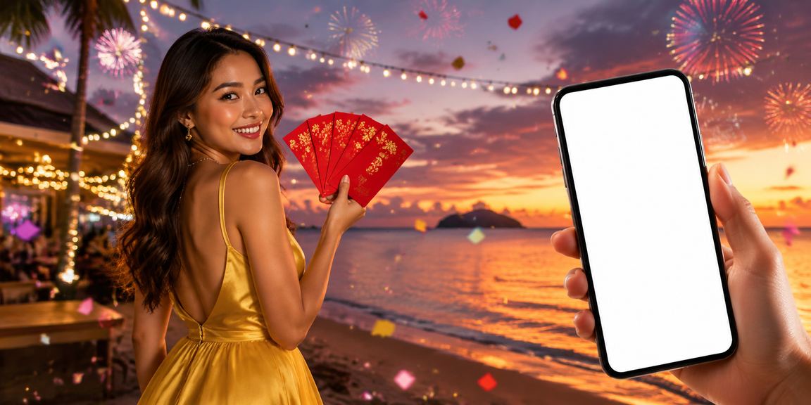 Bonus sampul merah perayaan untuk pemain setia 350000 di Kota Kinabalu