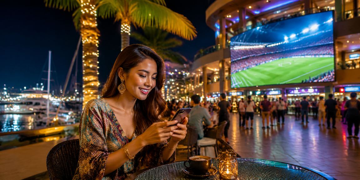 Pertaruhan bola sepak di Langkawi dengan suasana Malaysia yang meriah